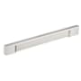 Richelieu 7-9/16 Inch Center to Center Rectangular Cabinet Pull Stainless Steel